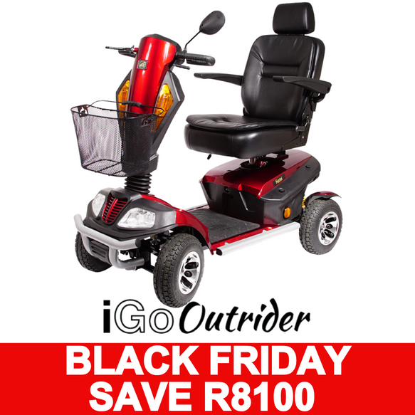 iGo Outrider Heavy Duty Mobility Scooter - NAPPI CODE:243518001