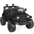 Image of 12V Kids Ride On Jeep Car w/Parent Remote Control - Black