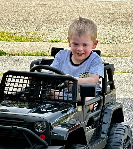 12V Kids Ride On Jeep Car w/Parent Remote Control - Black