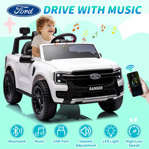 Kids Electric Ride On Car FordRanger White