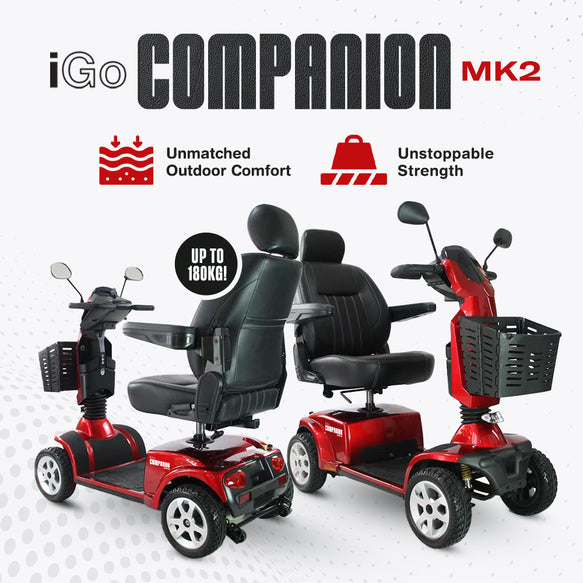 *NEW* 2025  iGo Companion MK2 Heavy Duty Mobility Scooter -  up to 180kg